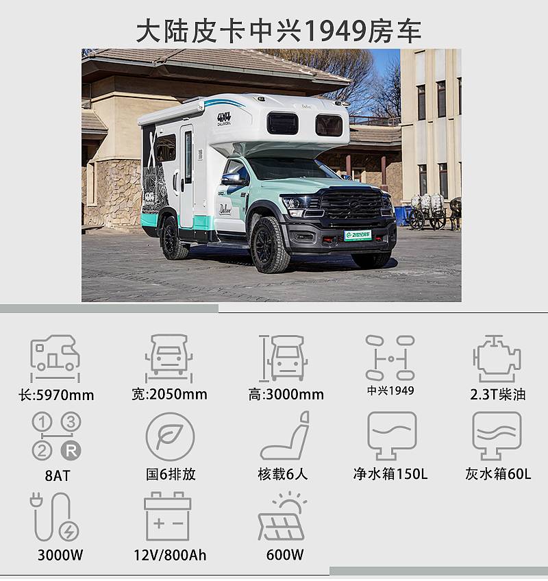 硬核性能与移动生活相结合，实拍大陆皮卡中兴1949